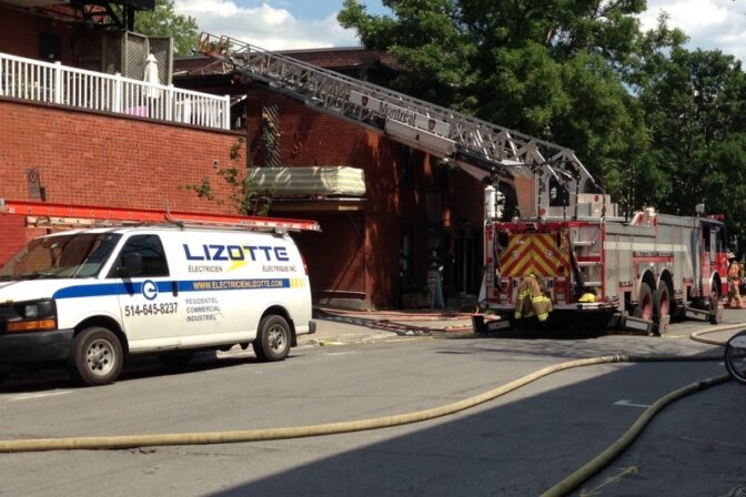 Incendie sur la rue Marquette