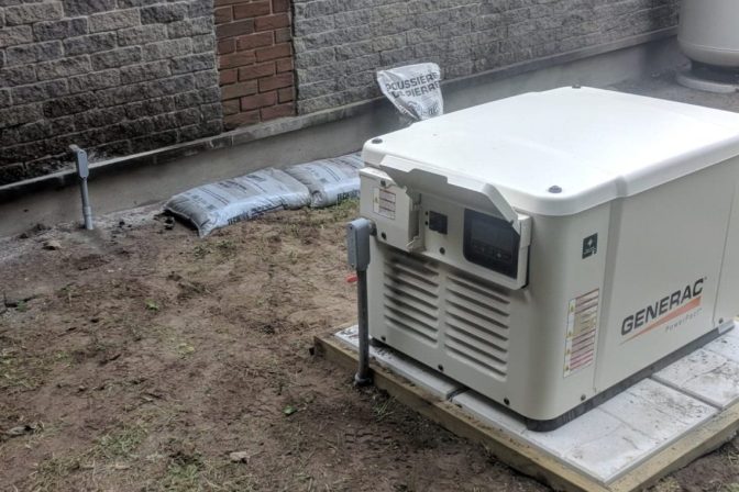 Génératrice: Installation de GENERAC